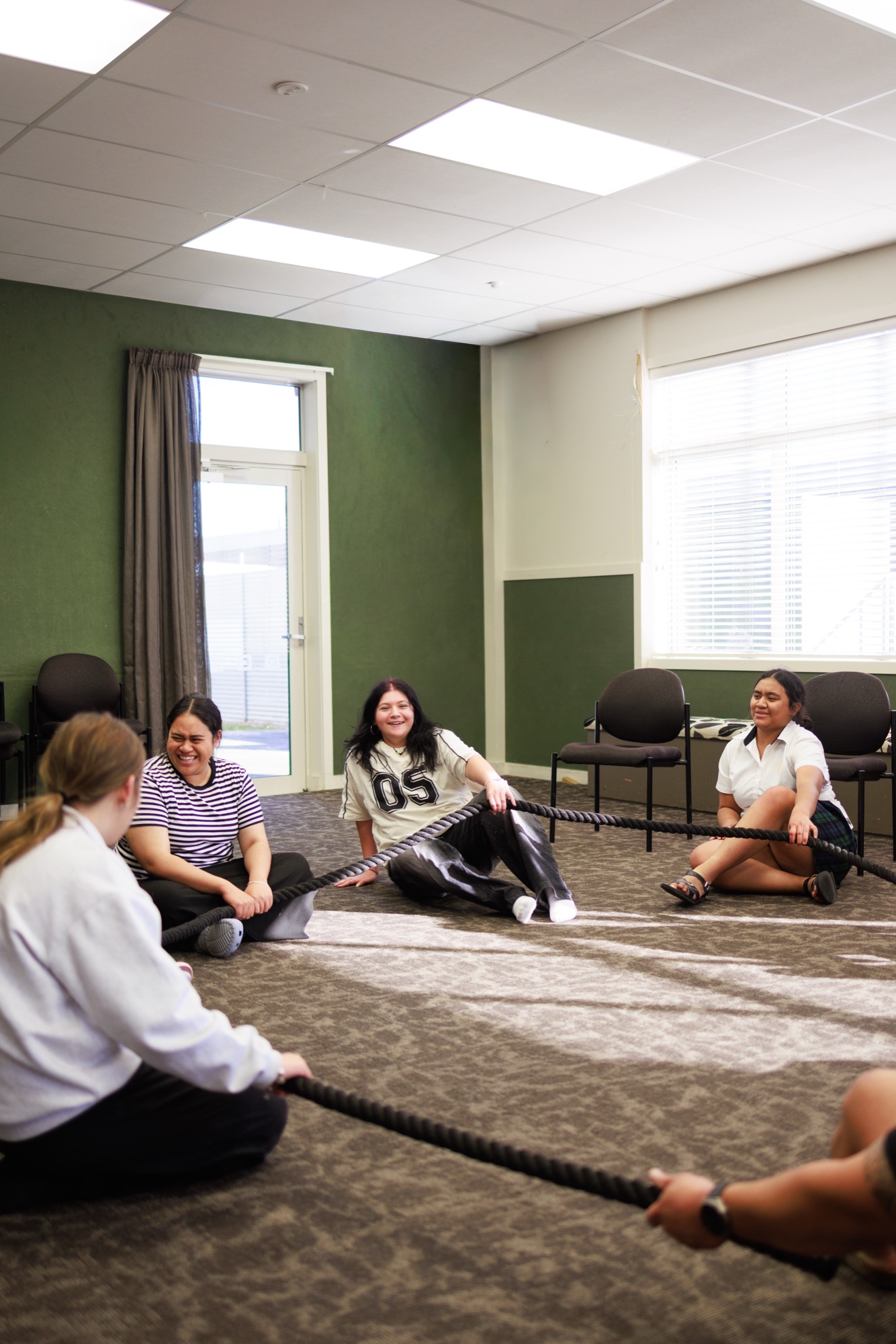 Young people connecting at Youth Nu'u